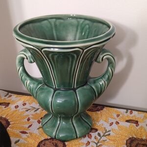 Elegant Green Ceramic Vase
